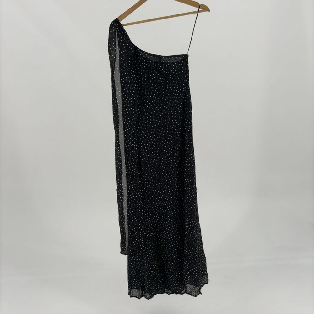 Reformation Polka Dot One-Shoulder Dress